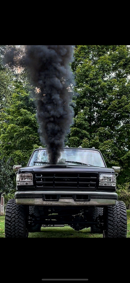 1994.5-1997 Obs ford f250/350 7.3 Powerstroke 3” Hood Stack heatwrapped