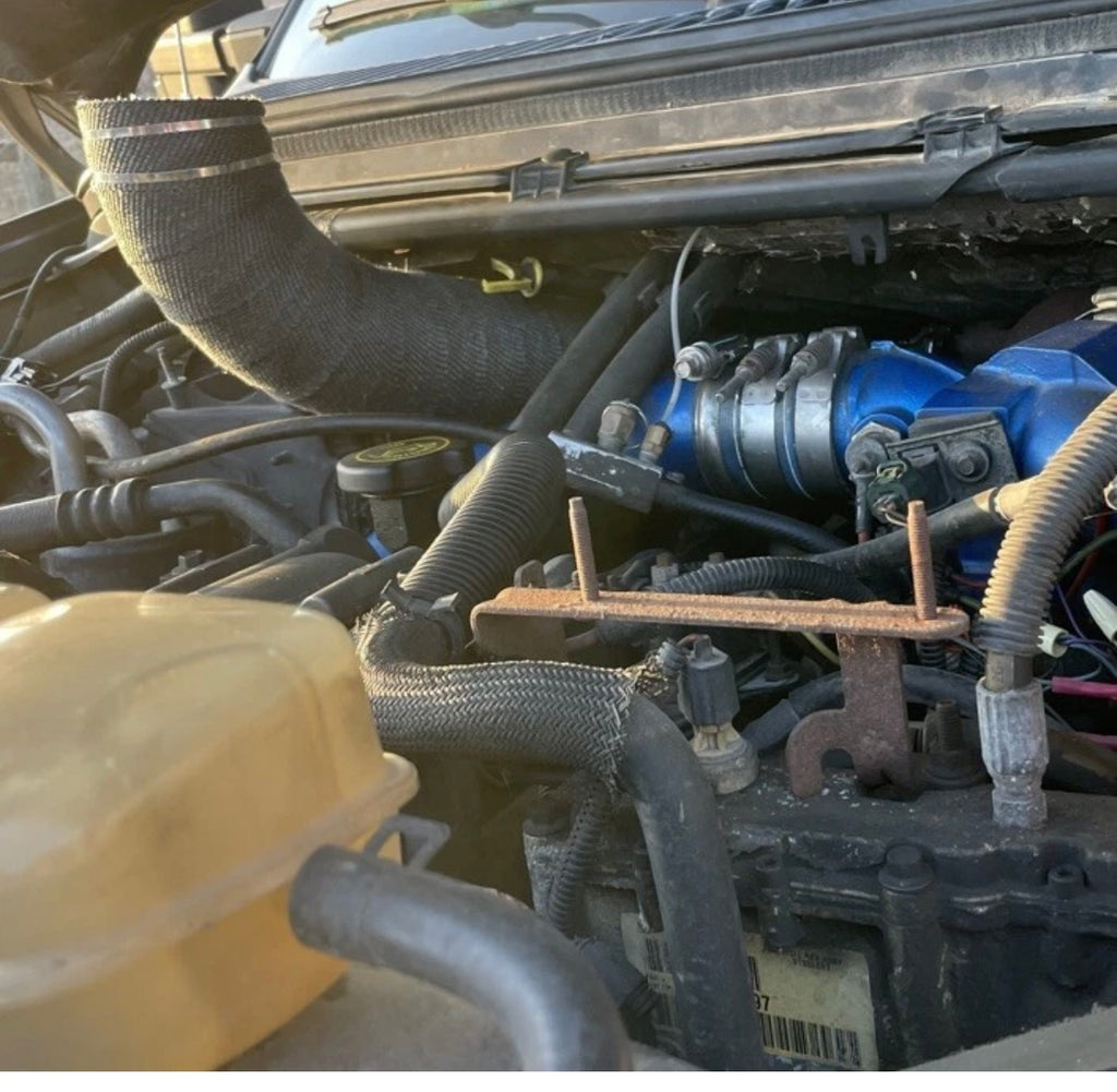 1999-2003 Ford f350/350/excursion 7.3 Powerstroke 3.5” Stock Turbo Exhaust Hood Stack stainless steel heatwrapped