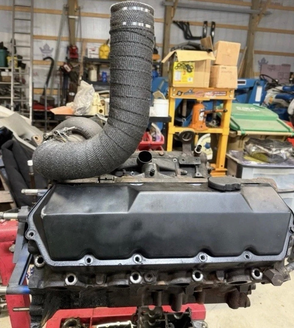 1994.5-1997 Obs ford f250/350 7.3 Powerstroke 3” Hood Stack heatwrapped