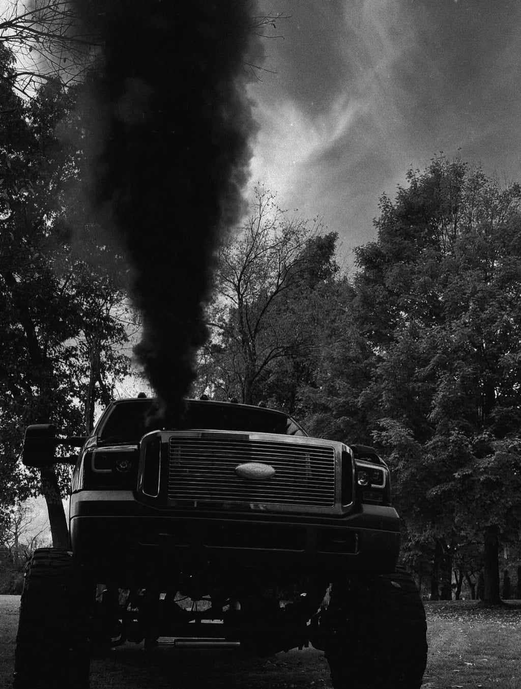 1999-2003 Ford f250/350/excursion Powerstroke 7.3  T4 s300/s400 Turbo Hoodstack 4” Stainless Steel heatwrapped